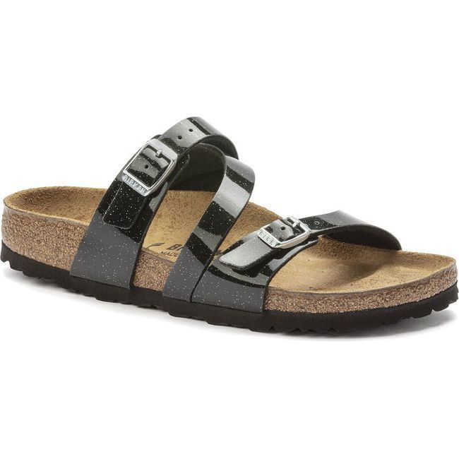 Birkenstock Women's Salina Birko-Flor Magic Galaxy Black Narrow Sandal 1023937