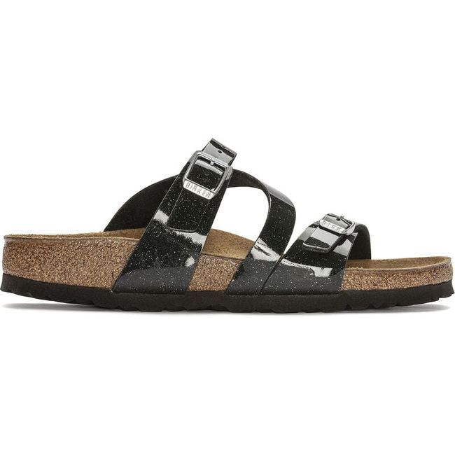 Birkenstock Women&#39;s Salina Birko-Flor Magic Galaxy Black Narrow Sandal 1023937