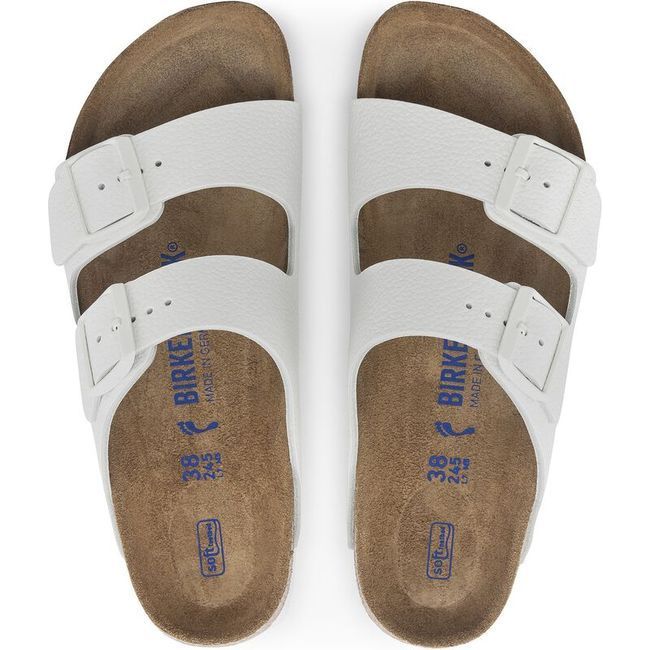 Birkenstock Women's Arizona Soft Footbed White Sandal 1024945/1024952