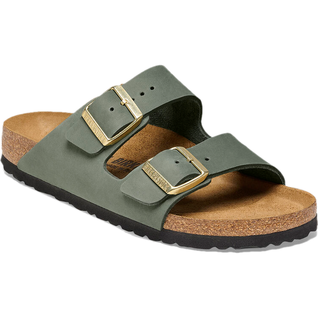 Birkenstock Women's Arizona Nubuck Thyme Narrow Sandal 1025772