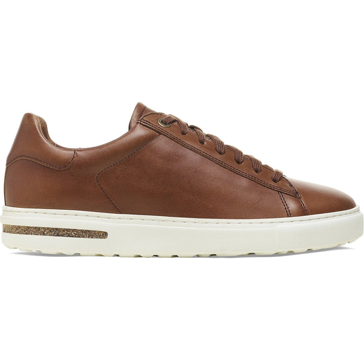 Lateral side of Birkenstock Unisex Bend Low Leather Sneaker in Cognac