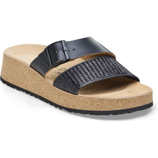 Papillio by Birkenstock Women&#39;s Almina Black Narrow Sandal 1026889