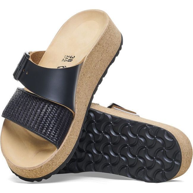 Papillio by Birkenstock Women&#39;s Almina Black Narrow Sandal 1026889