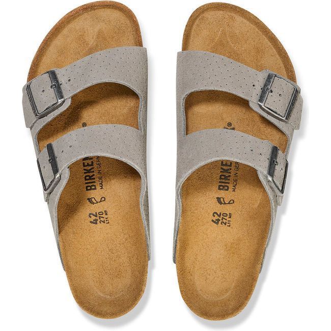 Birkenstock Women&#39;s Arizona Dotted Stone Coin Narrow Sandal 1027019