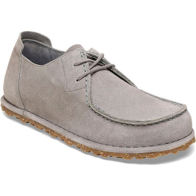 Birkenstock Men's Utti Lace Whale Gray Moccasin 1027311