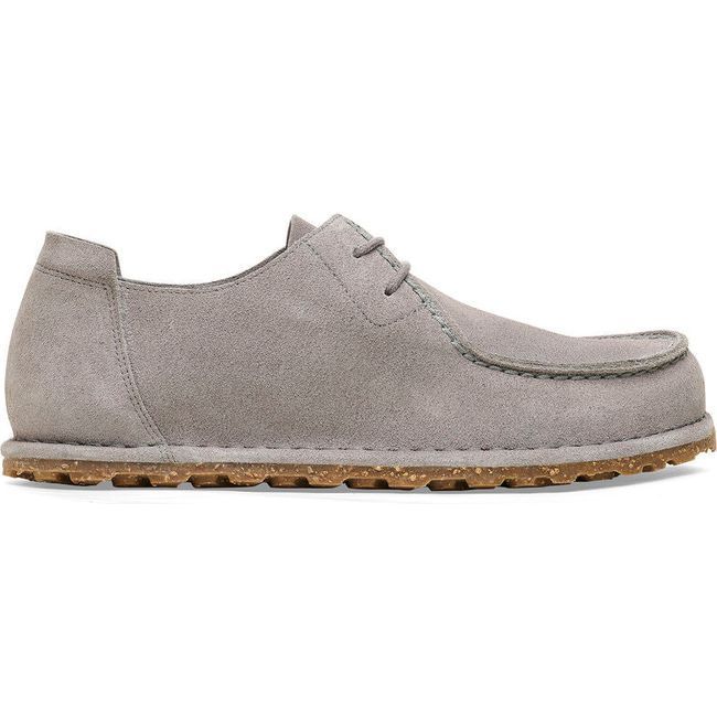 Birkenstock Men's Utti Lace Whale Gray Moccasin 1027311