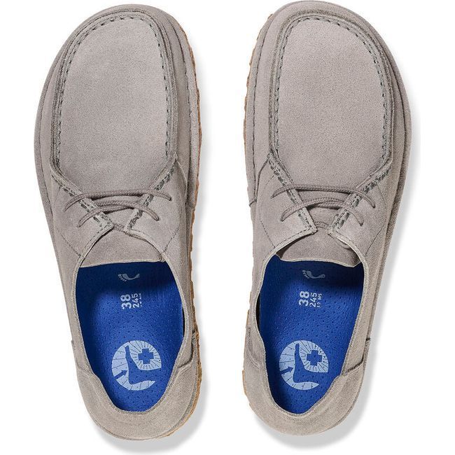 Birkenstock Men's Utti Lace Whale Gray Moccasin 1027311