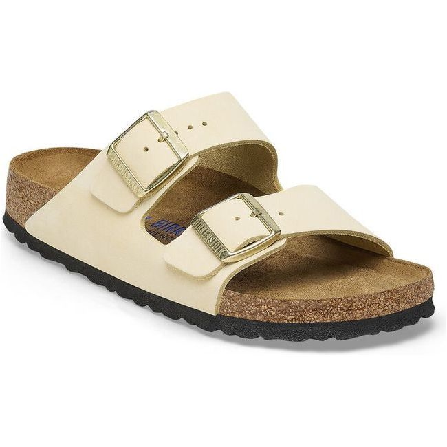 Birkenstock Women's Arizona Soft Footbed Ecru Sandal 1027650