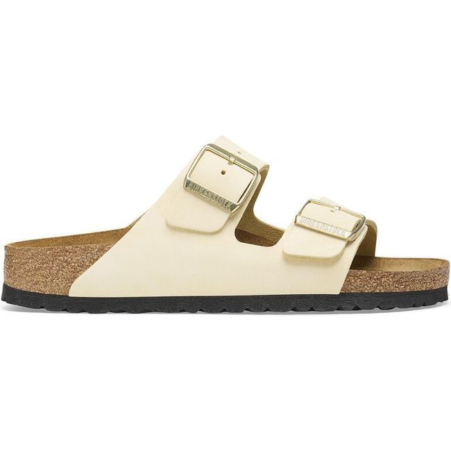 Birkenstock Women's Arizona Soft Footbed Ecru Sandal 1027650