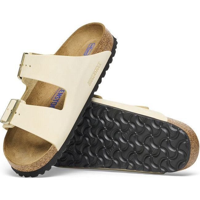 Birkenstock Women's Arizona Soft Footbed Ecru Sandal 1027650