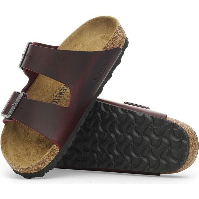 Birkenstock Women's Arizona Zinfandel Oiled Leather Narrow Sandal 1028011