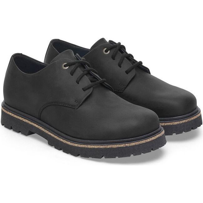 Birkenstock Men's Highwood Lace Low Oiled Leather Shoe Black 1028173