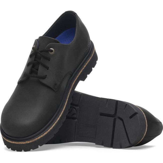 Birkenstock Men's Highwood Lace Low Oiled Leather Shoe Black 1028173