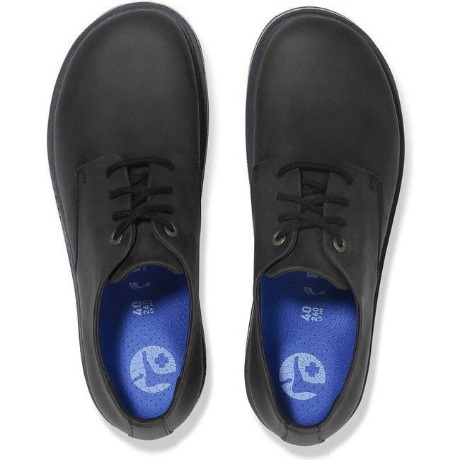 Birkenstock Men's Highwood Lace Low Oiled Leather Shoe Black 1028173