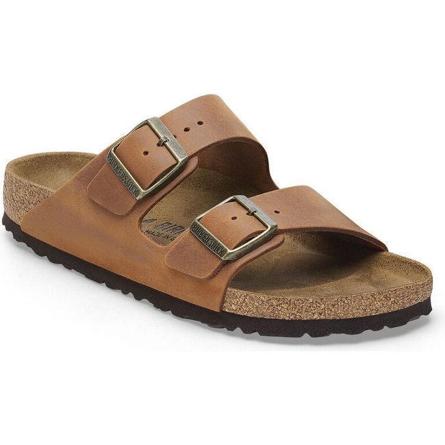 Birkenstock Women's Arizona Cognac Oiled Leather Sandal 1028272