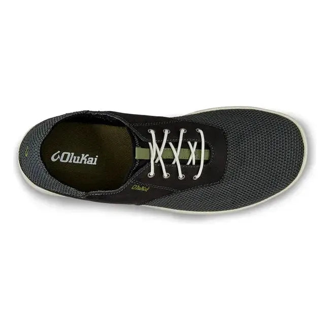 Olukai Men's Nohea Moku Sneaker Black/Black 10283-4040