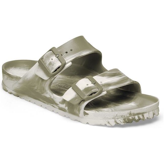 Birkenstock Women's Arizona EVA Khaki Eggshell Narrow Sandal 1028758