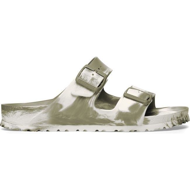Birkenstock Women&#39;s Arizona EVA Khaki Eggshell Narrow Sandal 1028758