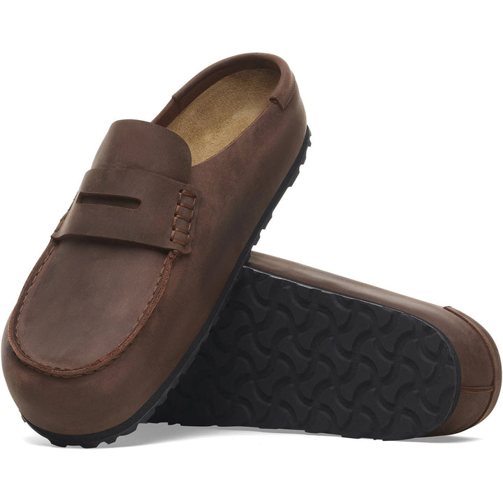 Outsole of Birkenstock Unisex Naples Wrapped Oiled Leather Clog in Habana