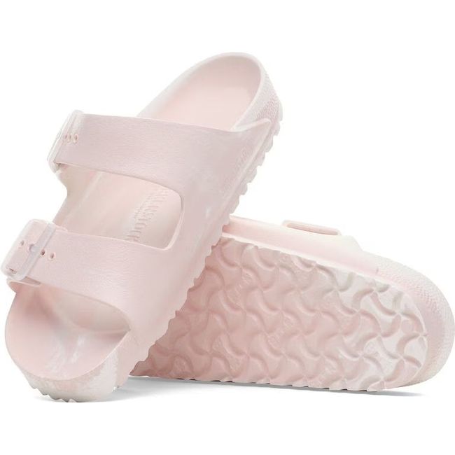 Upper and sole of Bikenstock Women&#39;s Arizona EVA Narrow Sandals in light rose