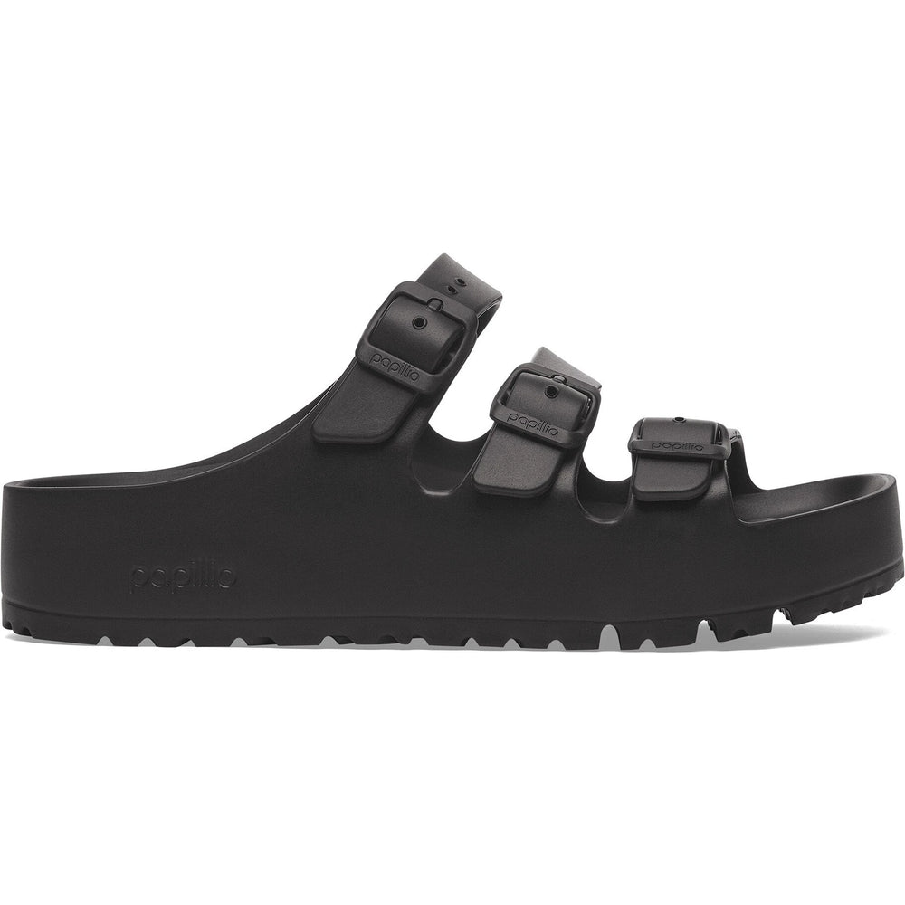 Lateral side of Birkenstock Women's Florida Flex Platform EVA Sandal in Black