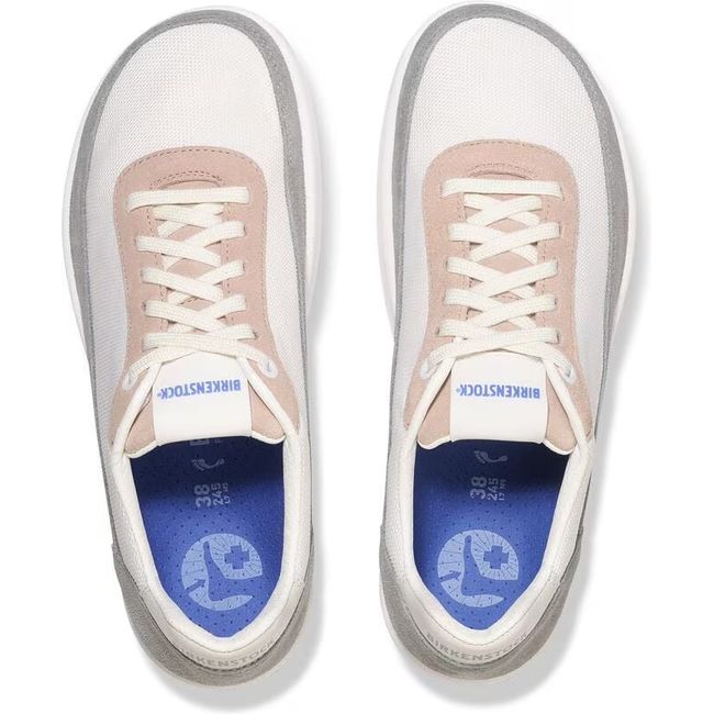 Top down view of Birkenstock Women's Honnef City Narrow Sneakers in light rose