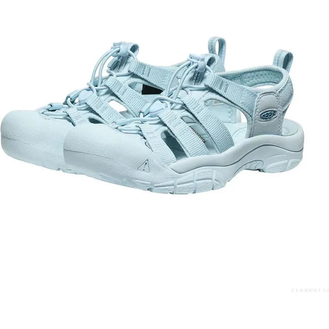 Pair of Women&#39;s Keen Newport H2 closed toe sandals in Monochrome Skyway blue