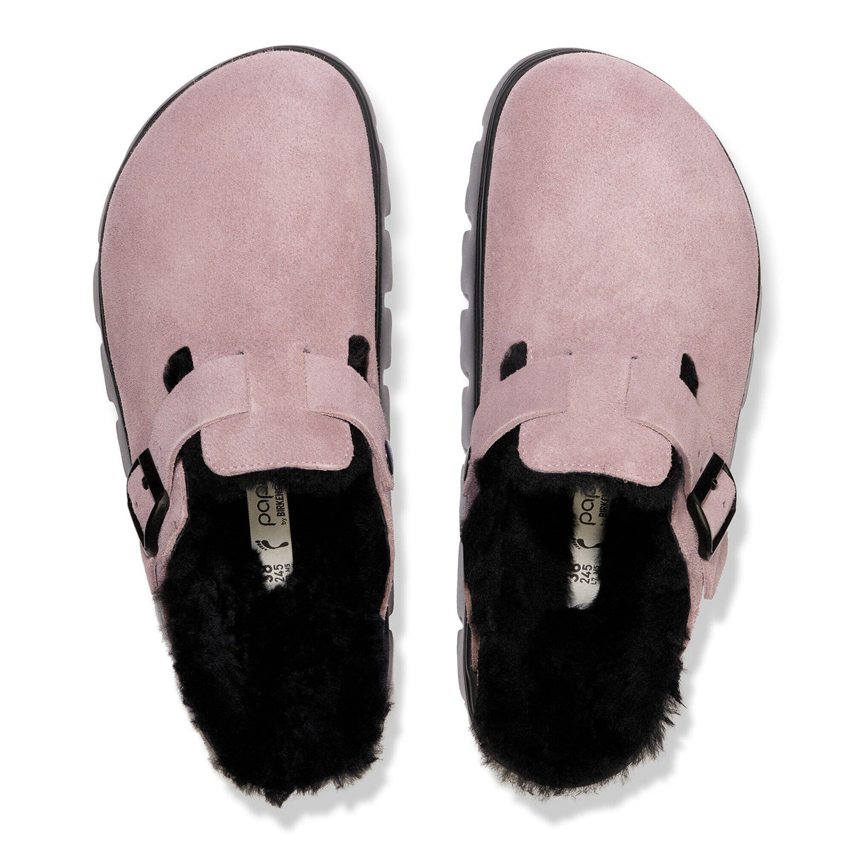 Upper of Birkenstock Women's Boston Chunky Platform Clog in Faded Purple