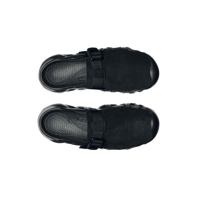 Upper of Keen Men's Hyperport Leather Clog in All Black