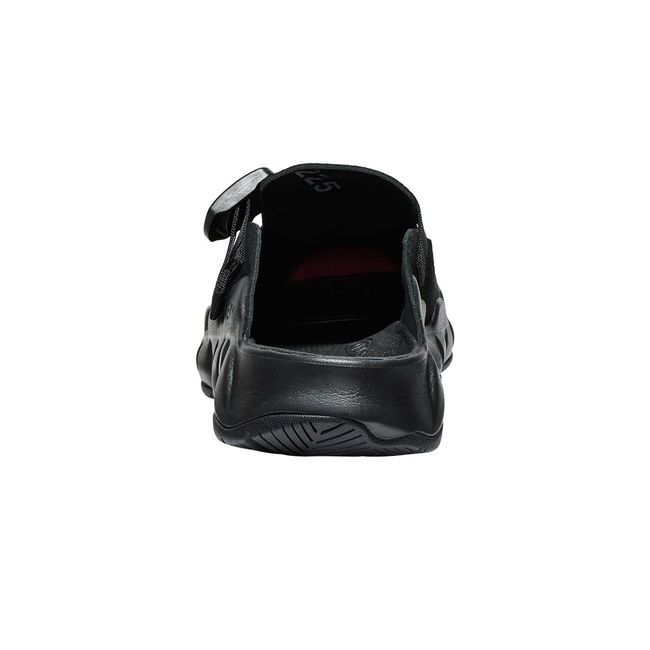 Heel of Keen Men's Hyperport Leather Clog in All Black