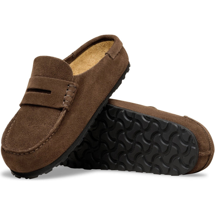 Outsole of Birkenstock Unisex Naples Wrapped Suede Clog in Carafe