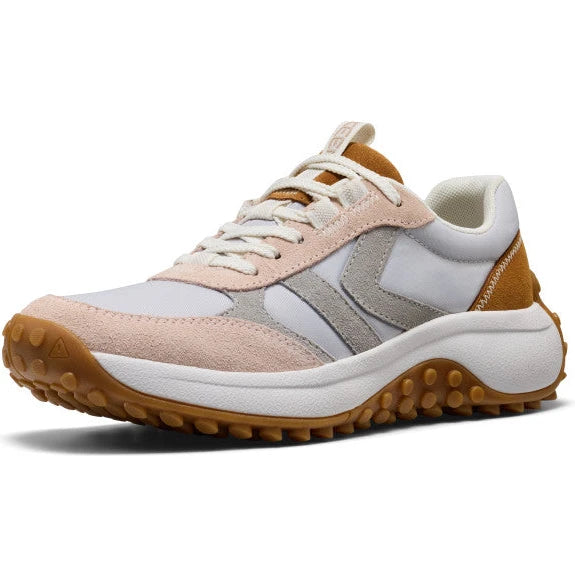 Front angled view of Keen Women's KS86 Sneaker in Alloy Cameo Rose