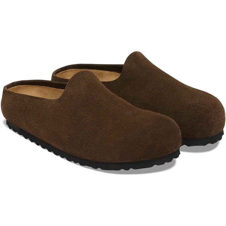 Birkenstock Unisex Amsterdam Wrapped Suede Clog in Carafe Suede - pair view