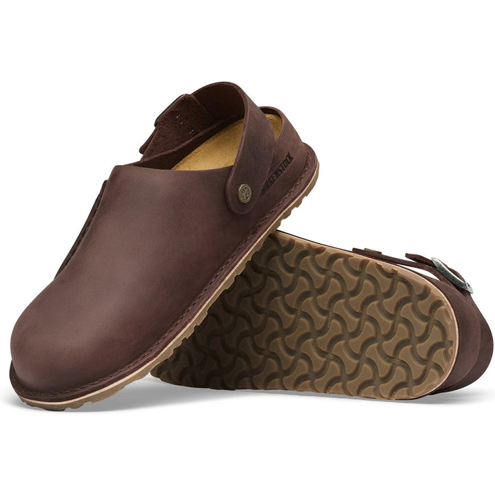 Outsole of Birkenstock Unisex Lutry Premium Oiled Leather Clog in Habana