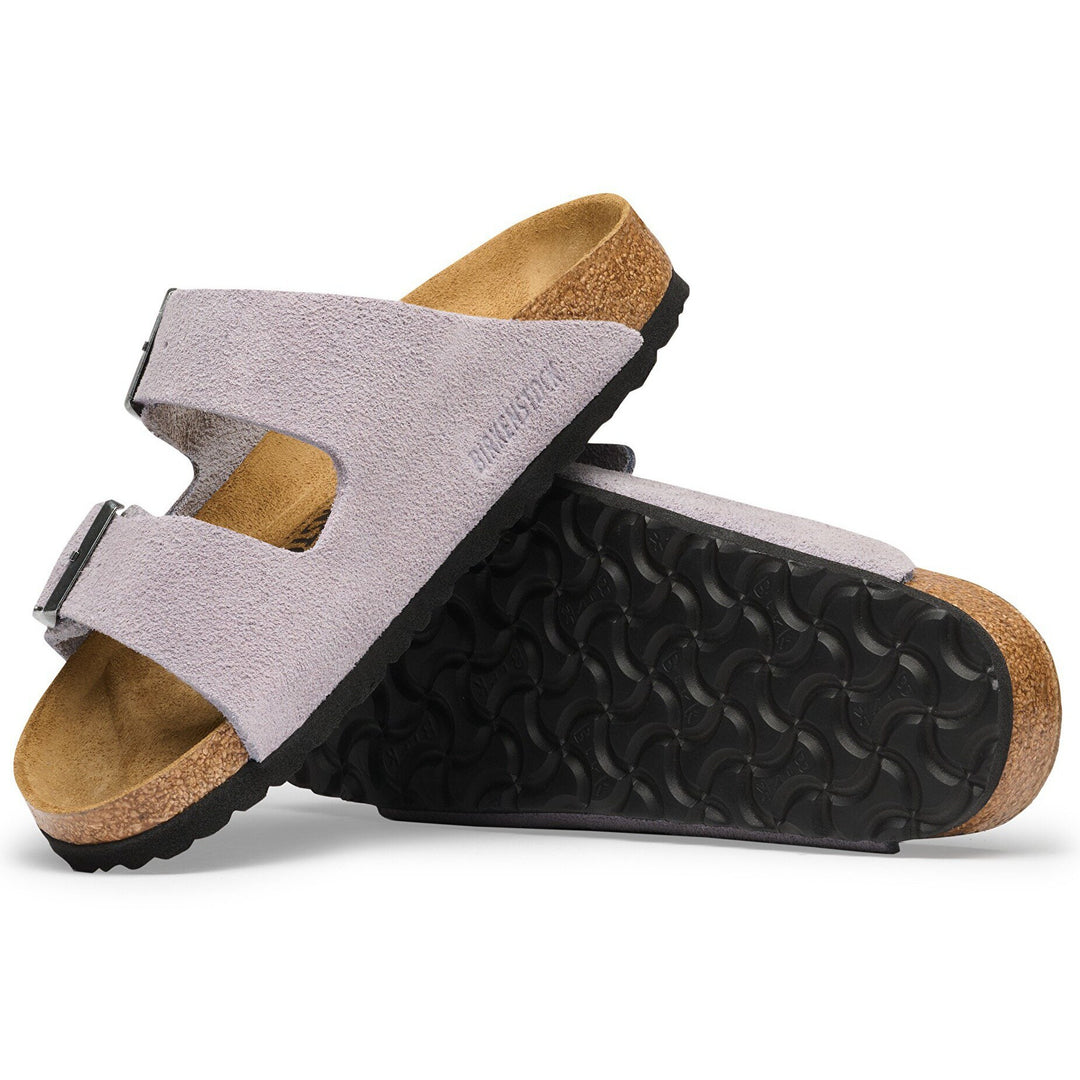 Birkenstock Unisex Arizona Suede Sandal in Lavender Sky - sole view