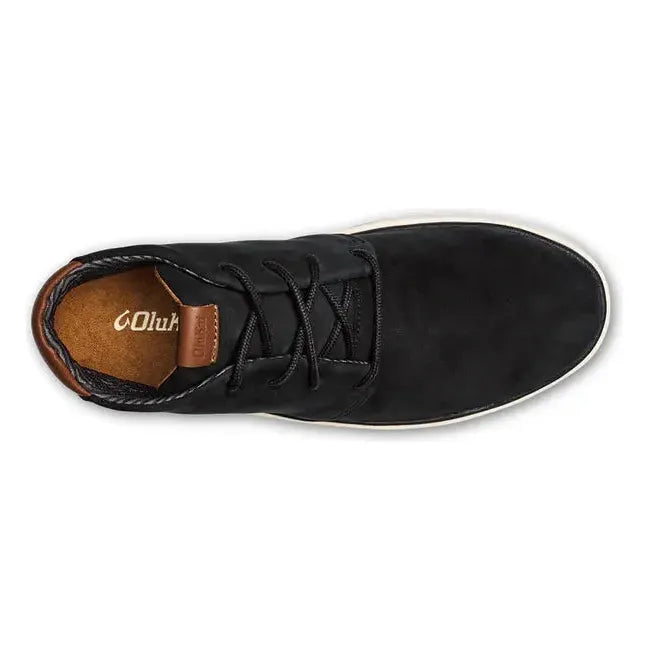 Olukai Men's Papakū 'Ili Chukka Boot Black 10520-3434