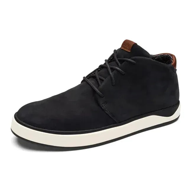 Olukai Men's Papakū 'Ili Chukka Boot Black 10520-3434