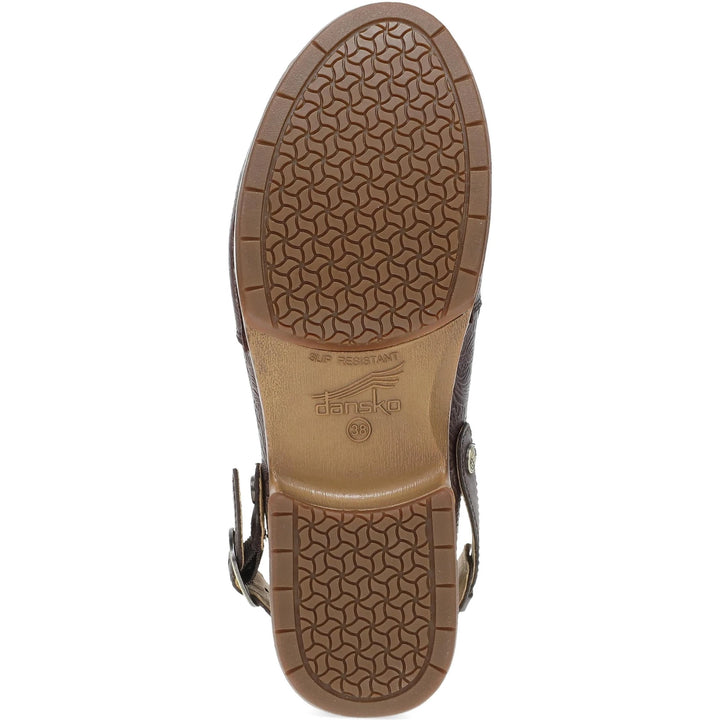 Dansko Millie slingback clog, slip-resistant rubber outsole