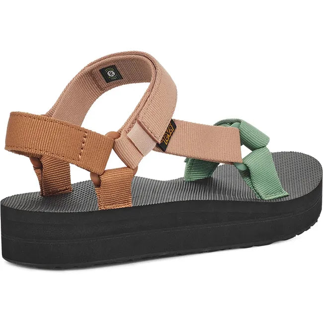 Heel of Women's Teva Midform Universal Sandal in Clay Multi  with back strap