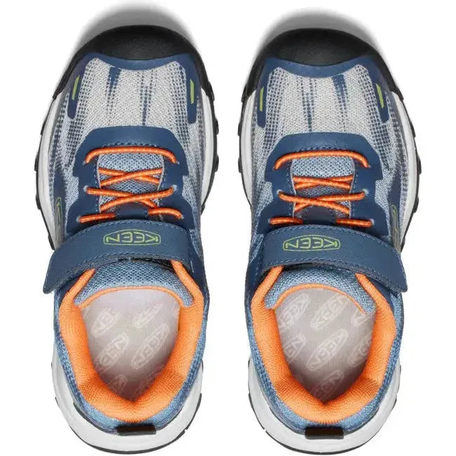 Keen Kids' Wanduro Speed Hiking Shoe Vintage Indigo/Tangerine 1028766