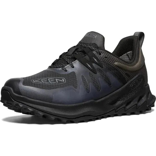 Keen Men&#39;s Zionic Waterproof Black/Black Hiking Shoe 1028051