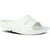 Front angled view of Unisex OOFOS OOahh Slide Sandal in mint green