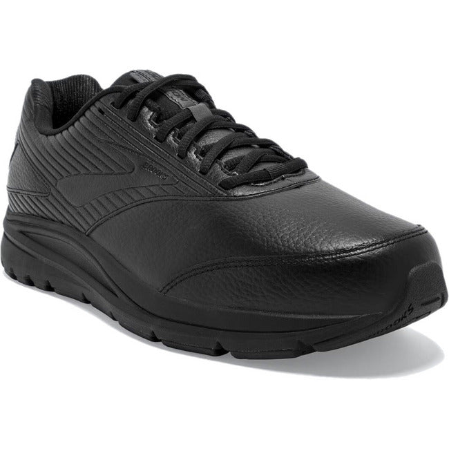 Men's Brooks Addiction Walker 2 black leather Walking Shoe