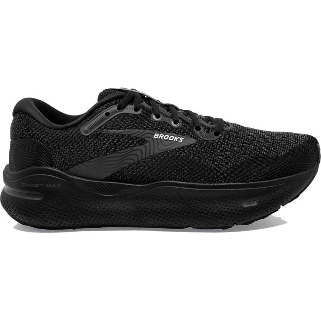 Brooks Men's Ghost Max Running Shoe BLACK/BLACK/EBONY 110406-020