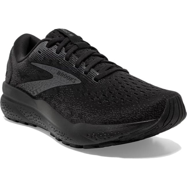 Brooks Men&#39;s Ghost 16 Running Shoe  Black/Black/Ebony 110418-020