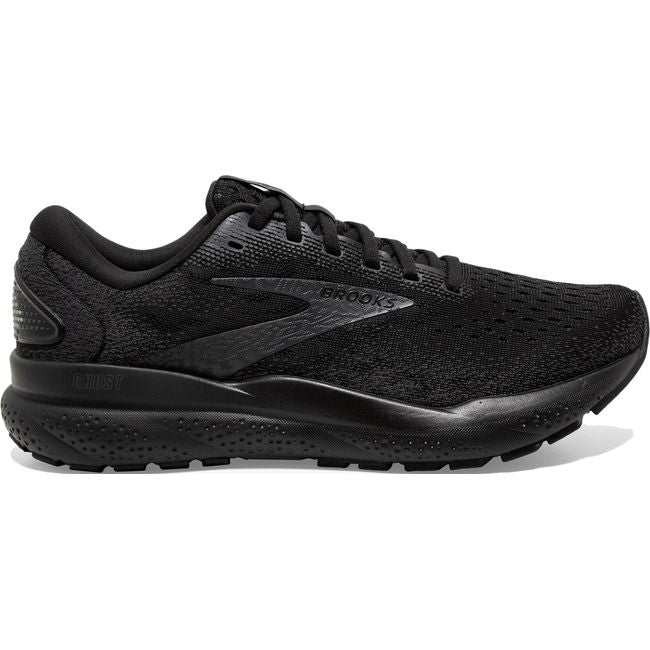 Brooks Men&#39;s Ghost 16 Running Shoe  Black/Black/Ebony 110418-020
