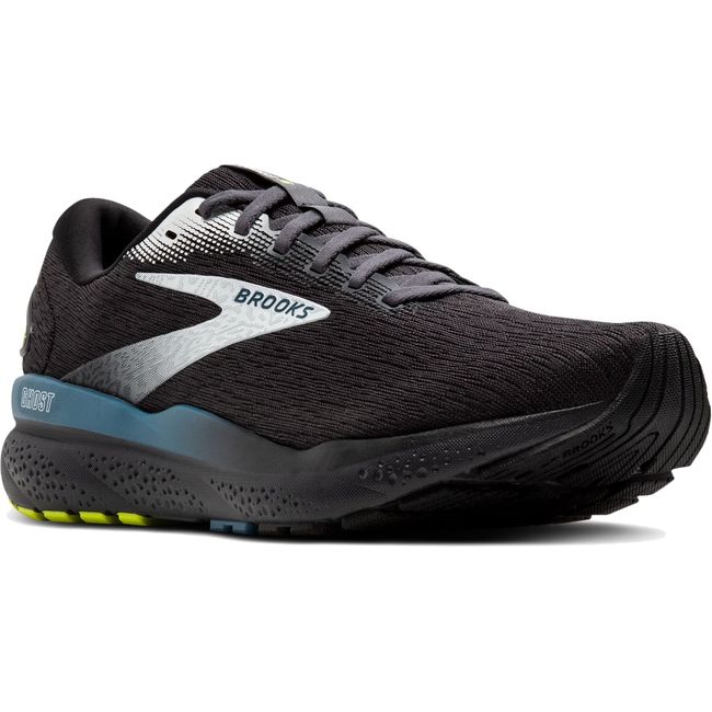 Brooks Men's Ghost 16 Running Shoe Black/Ebony/Blue 110418-046