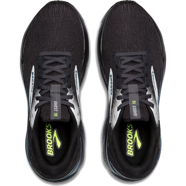 Brooks Men&#39;s Ghost 16 Running Shoe Black/Ebony/Blue 110418-046