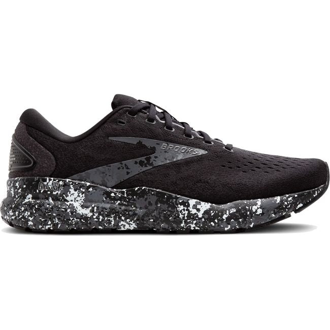 Brooks Men's Ghost 16 Running Shoe Black/Iron/Lava 110418-062
