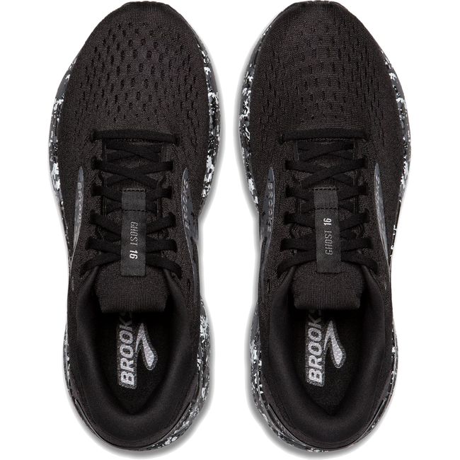 Brooks Men&#39;s Ghost 16 Running Shoe Black/Iron/Lava 110418-062